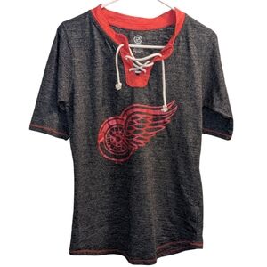 💥 NHL Detroit Red Wings Jersey Tie Tee M (Girls 8/10)